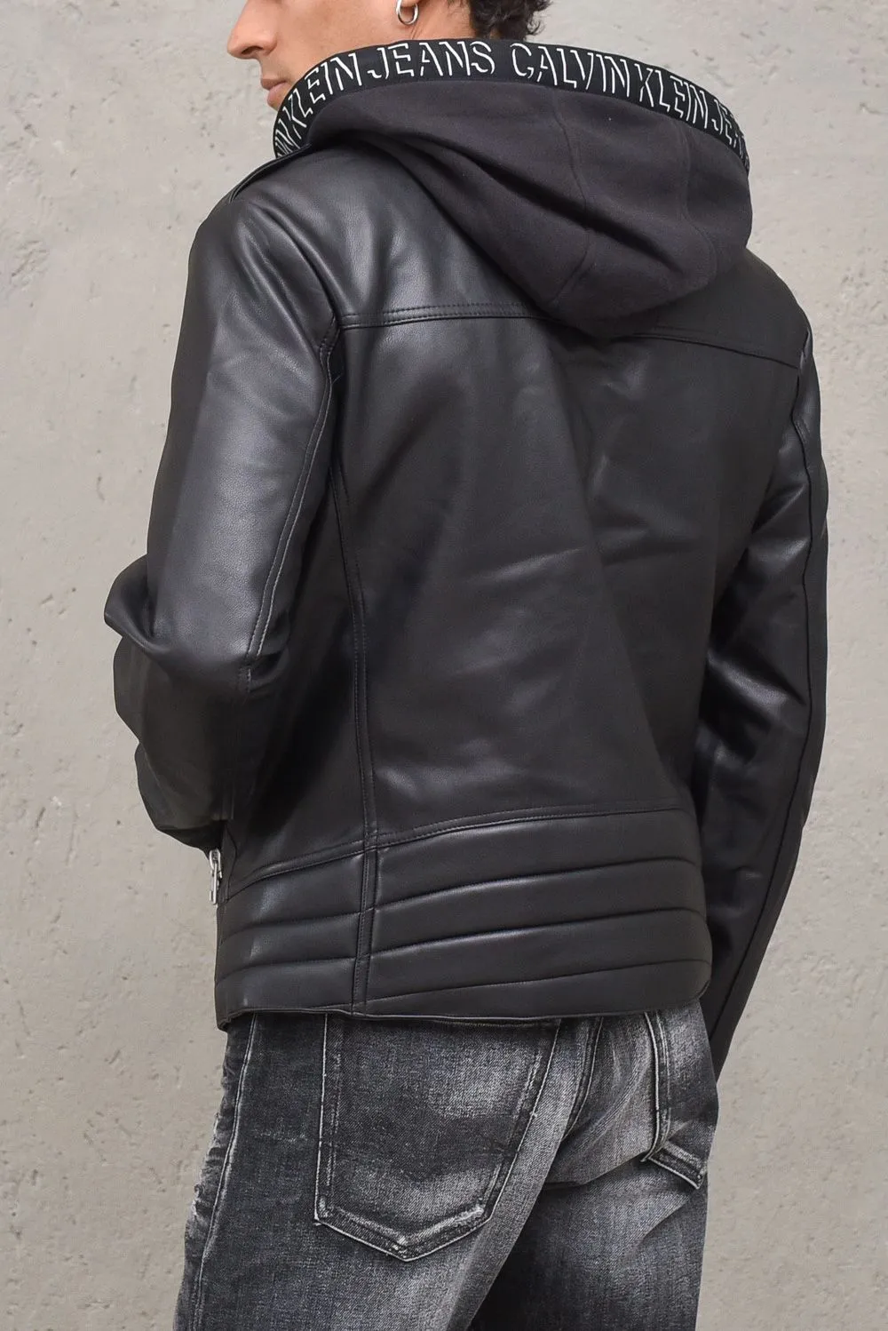 Giacca Faux Leather - Black