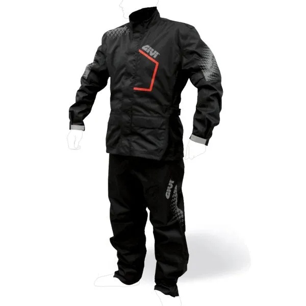 Givi Two-Piece Rainsuit black