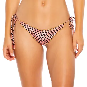 GLAM LOVIN - Wavy Ruched Back Tie Side Bottom