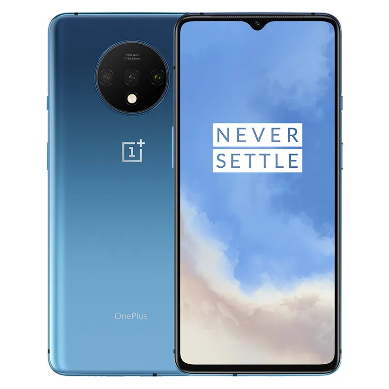 Global ROM OnePlus 7T 8GB 128GB Smartphone Snapdragon 855 Plus Octa Core 90Hz AMOLED Screen 48MP Triple Cameras NFC Silver_8 256GB