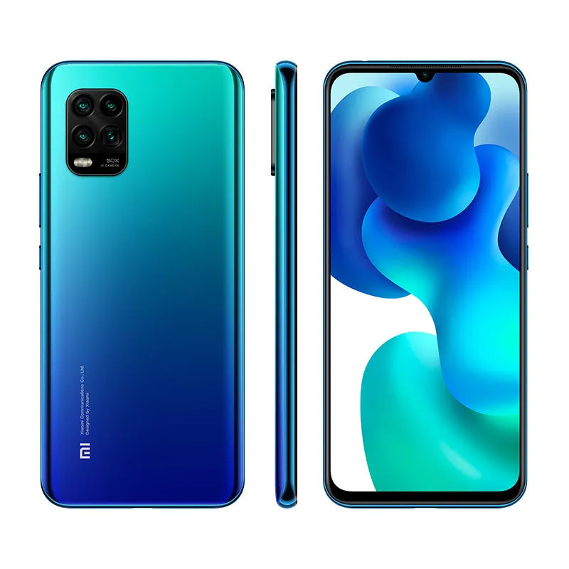 Global Version Xiaomi Mi 10 Lite Snapdragon 765G Octa Core 48MP AI Quad Cameras 6.57"" Dot Drop 4160mAh 5G Smartphone blue_6 128G