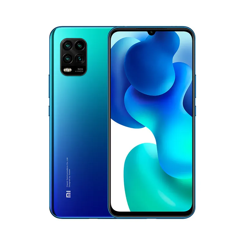 Global Version Xiaomi Mi 10 Lite Snapdragon 765G Octa Core 48MP AI Quad Cameras 6.57"" Dot Drop 4160mAh 5G Smartphone blue_6 128G