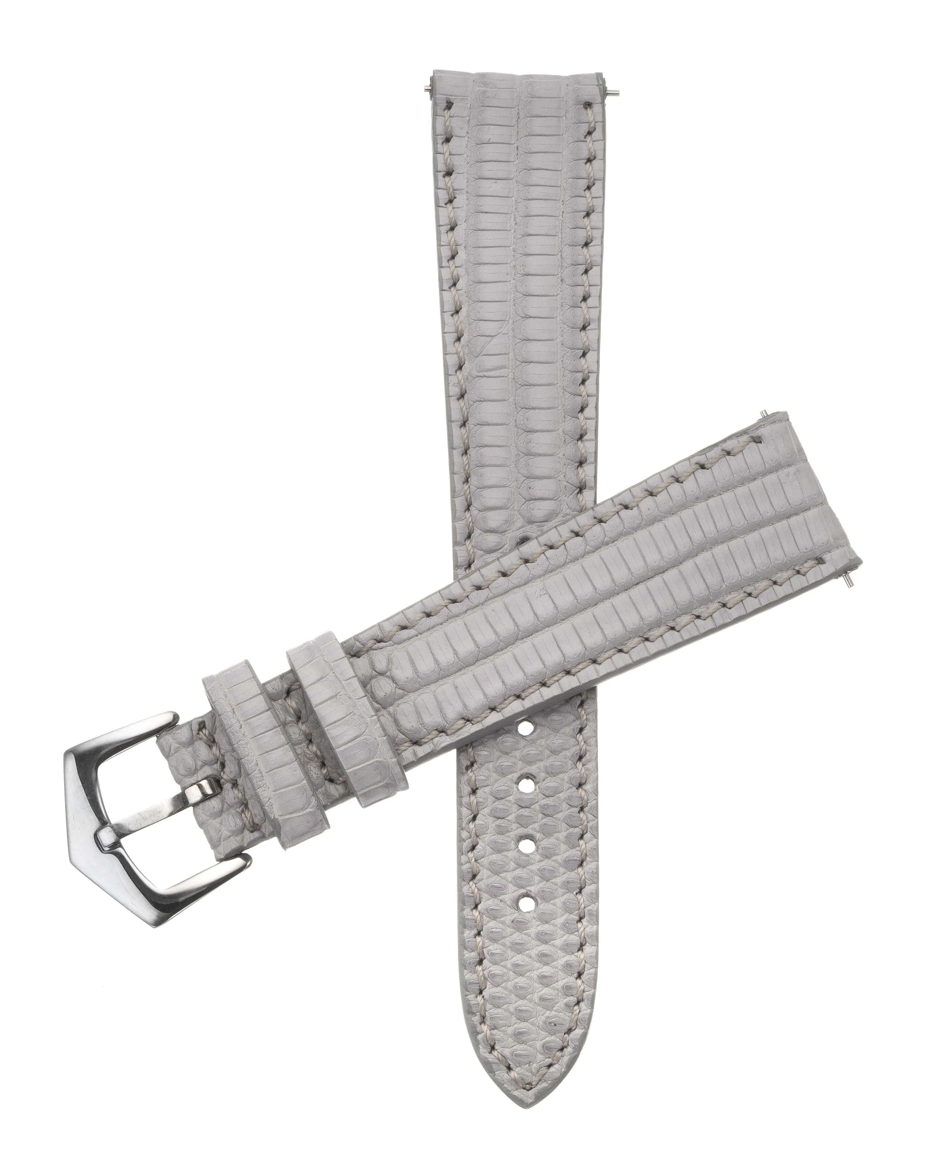 Gray Lizard Apple Watch Leather Band  | Watch Bands