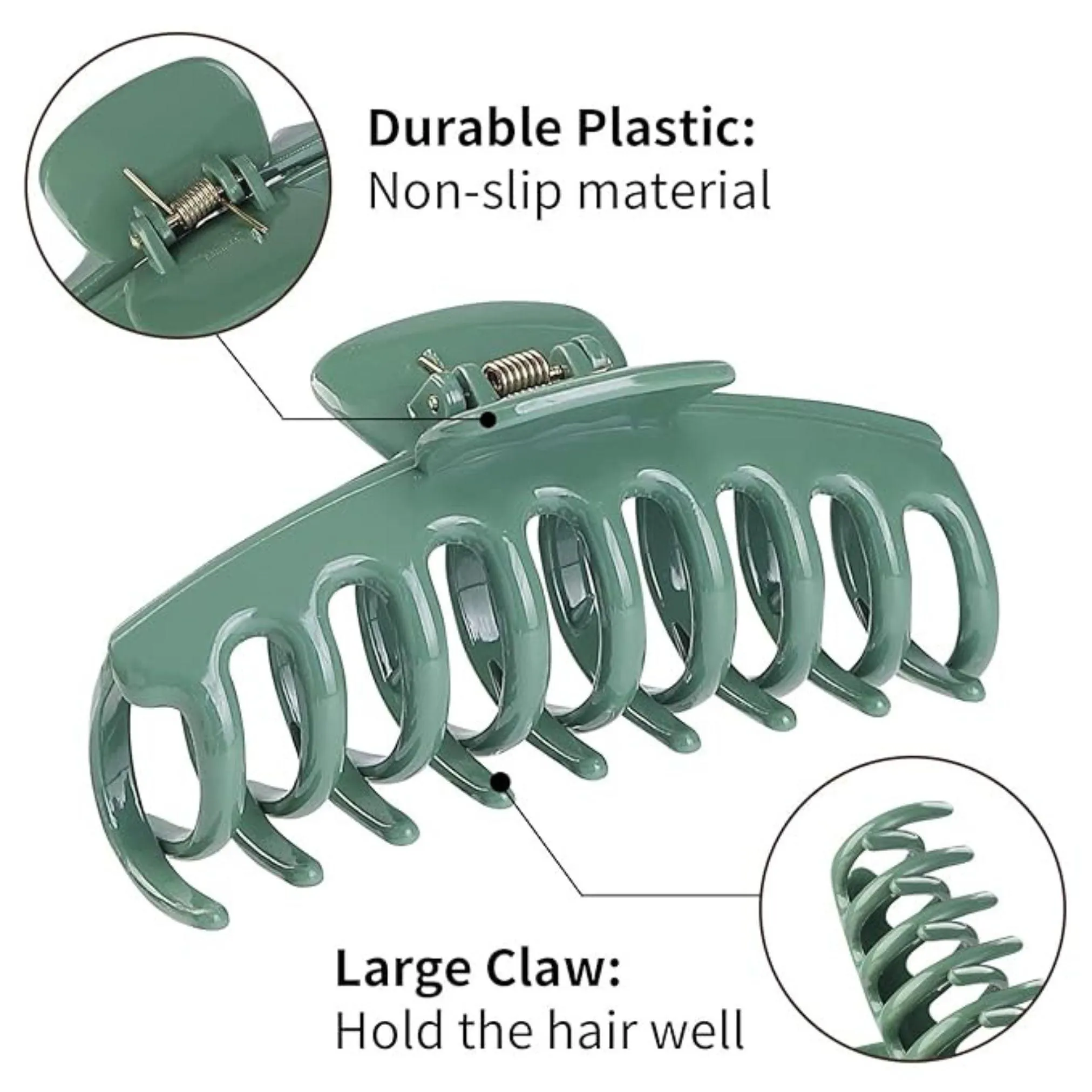 Green Hair Claw Clip