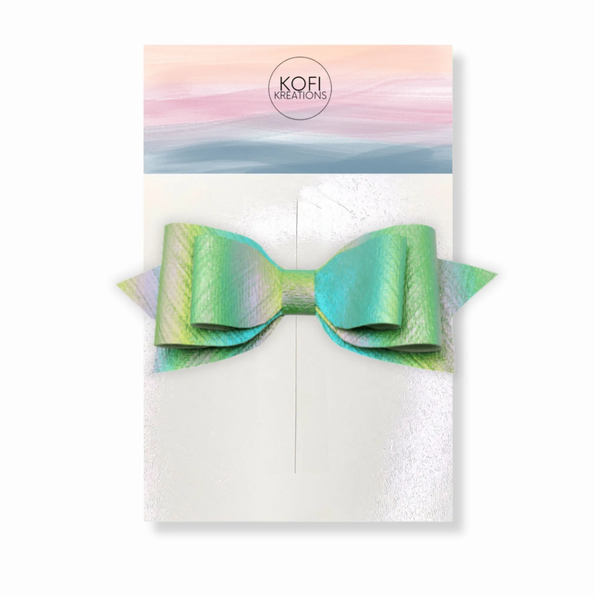 Green Pepperdine Hair Bow