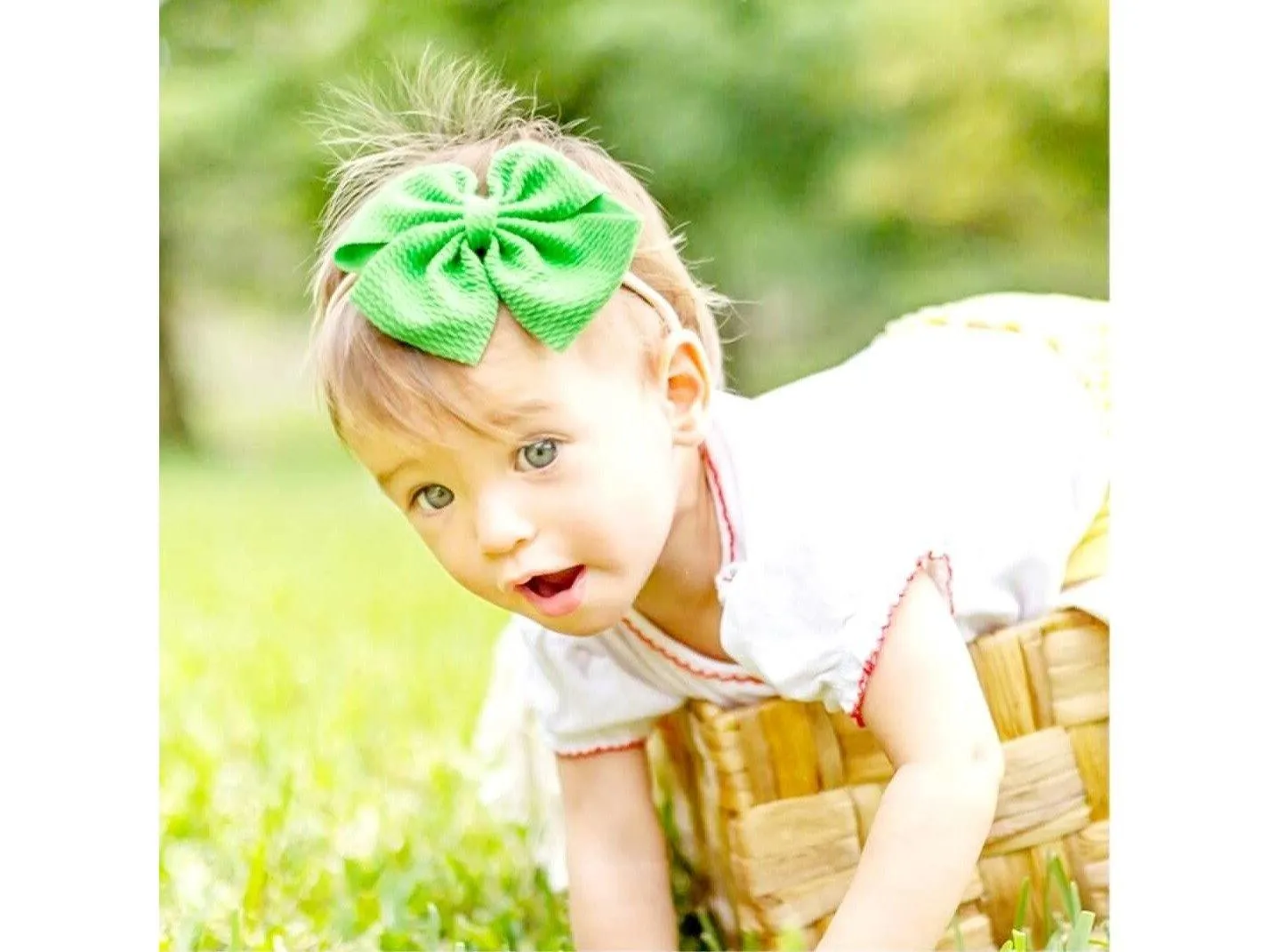 Green Pinwheel Headband