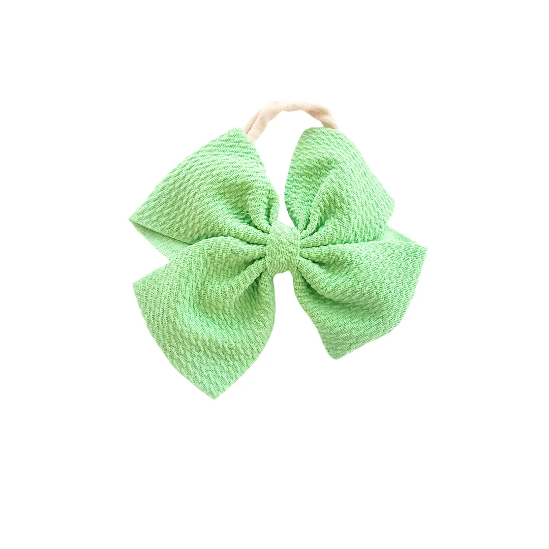 Green Pinwheel Headband