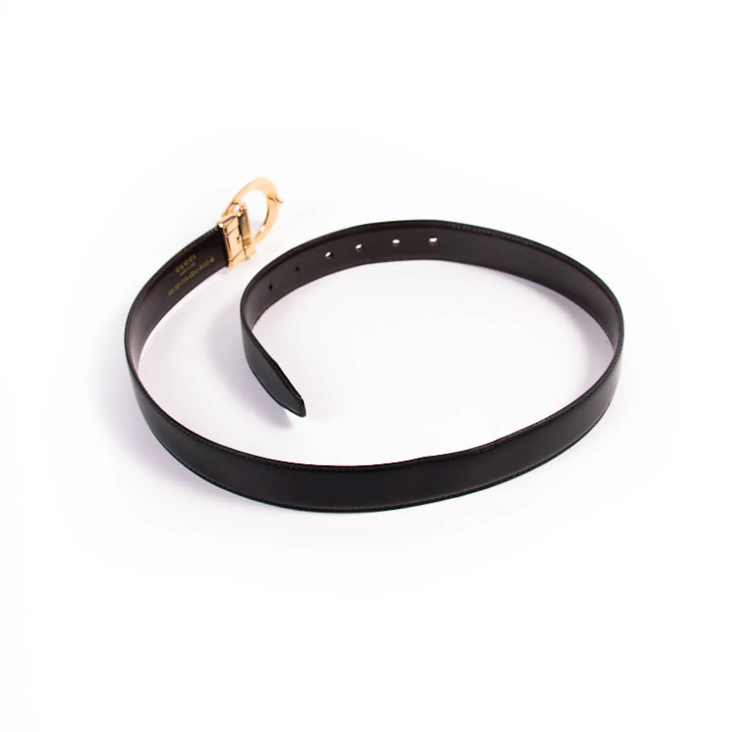 Gucci G Logo Leather Belt