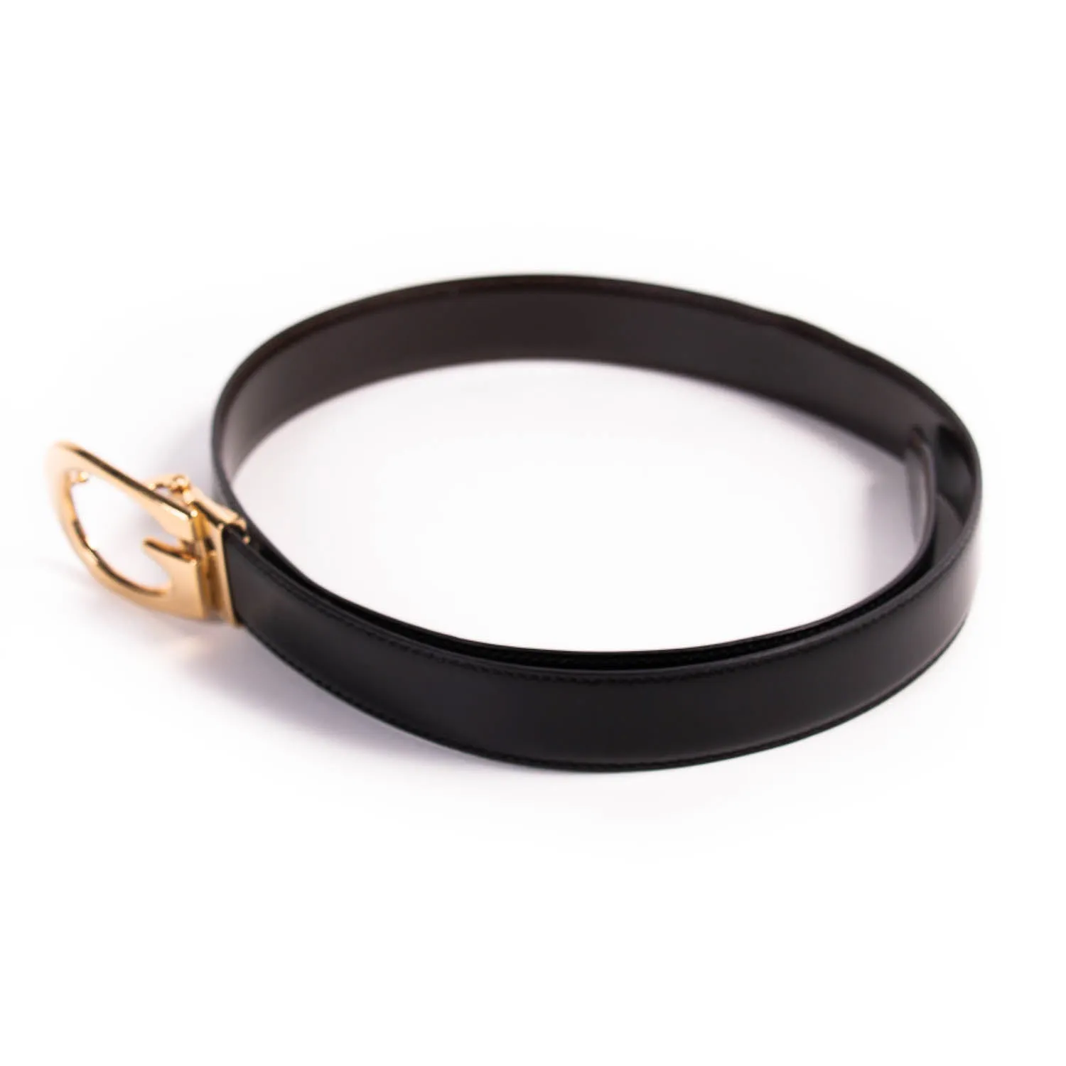 Gucci G Logo Leather Belt