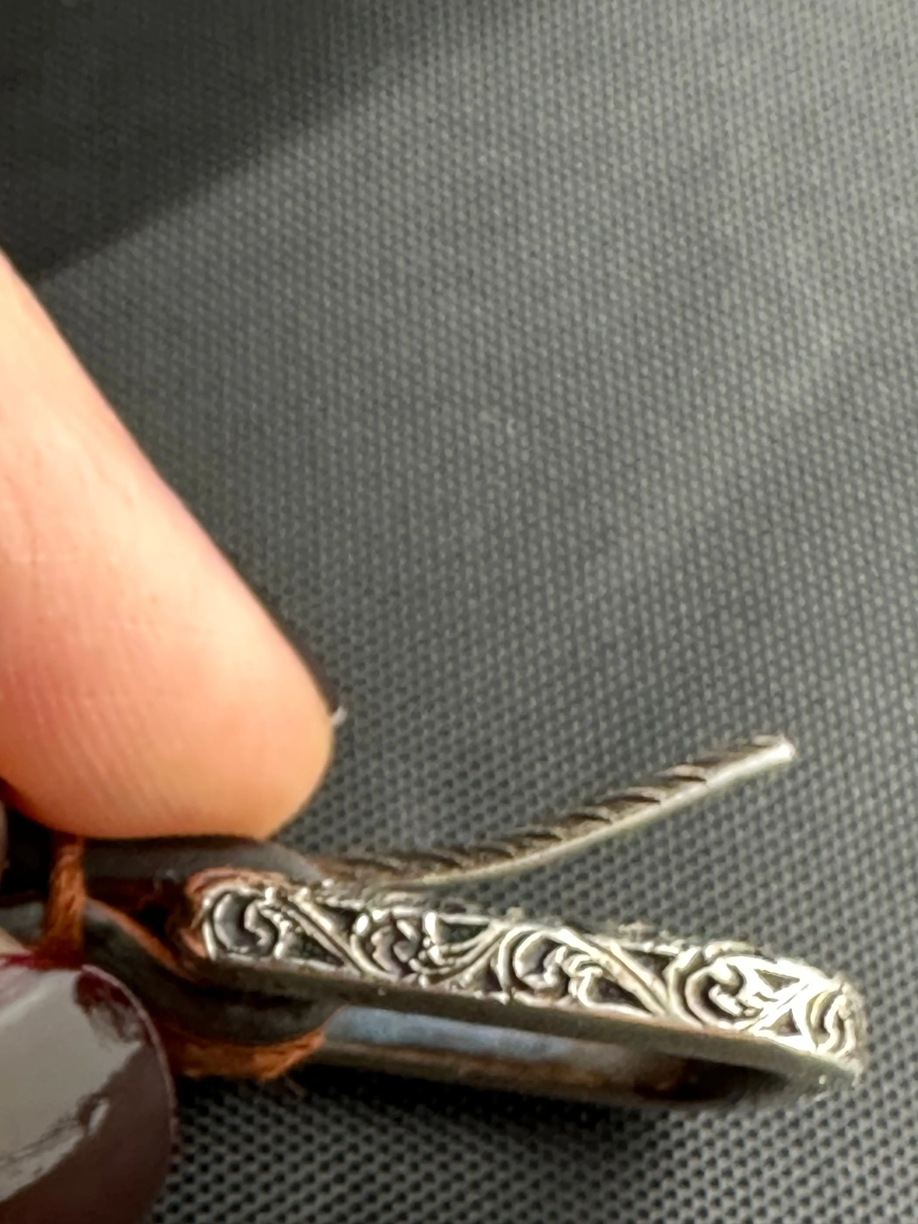 Gucci Garden Leather Bracelet with Silver Logo