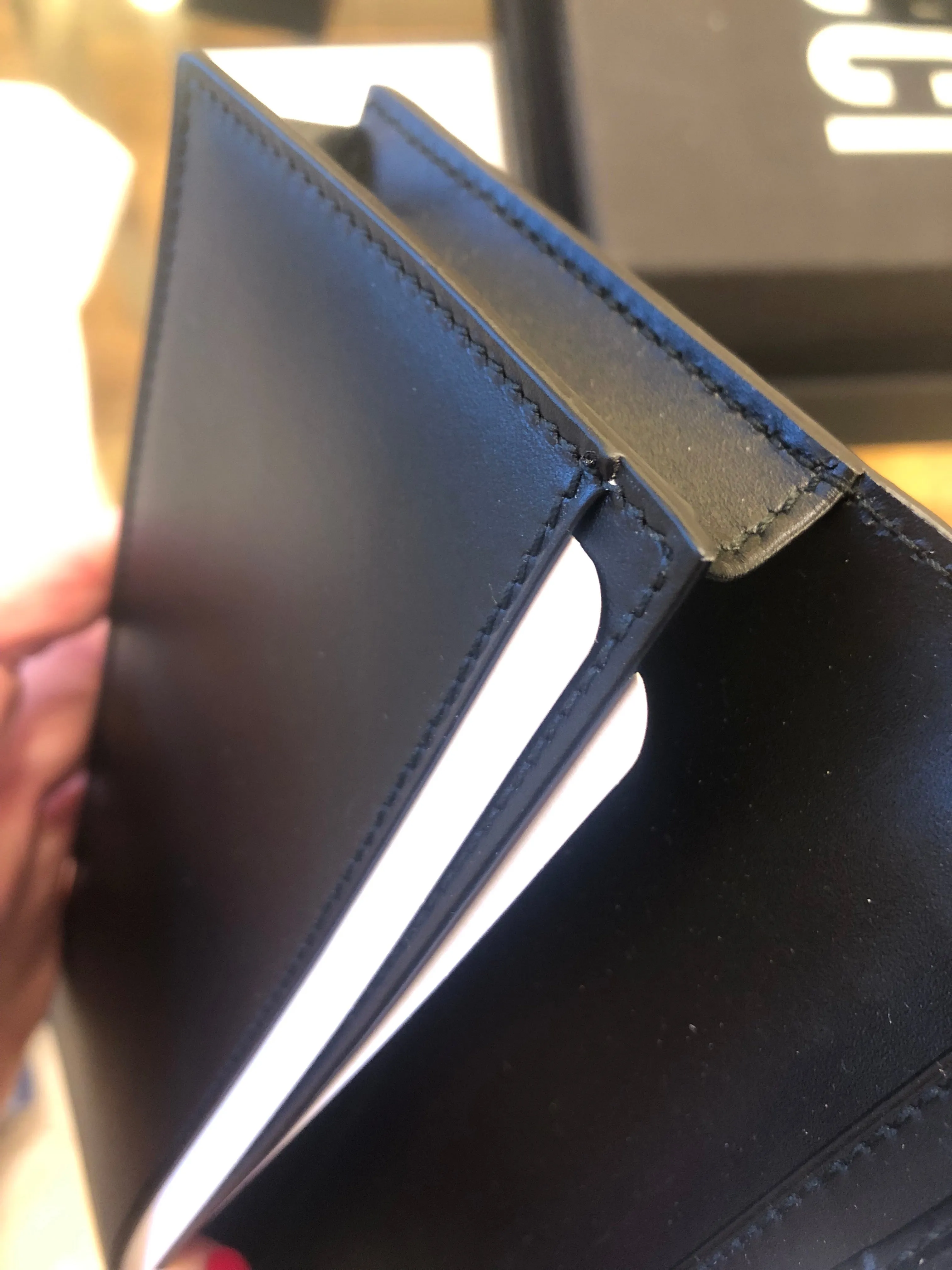 Gucci GG Guccissima Long Leather Wallet in Black
