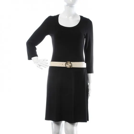 Gucci Interlocking GG Leather Belt In Mystic White