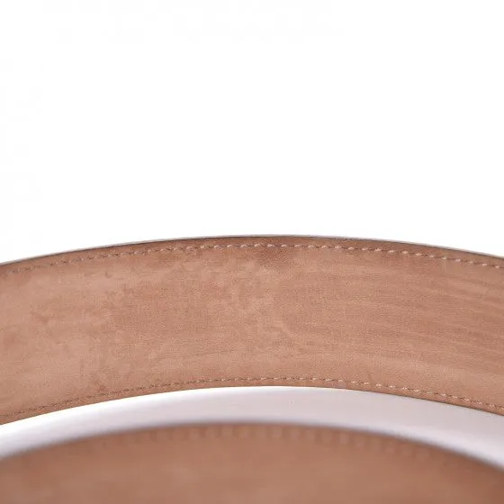 Gucci Interlocking GG Leather Belt In Mystic White