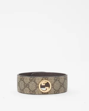 Gucci Monogram Canvas Logo Cuff - S