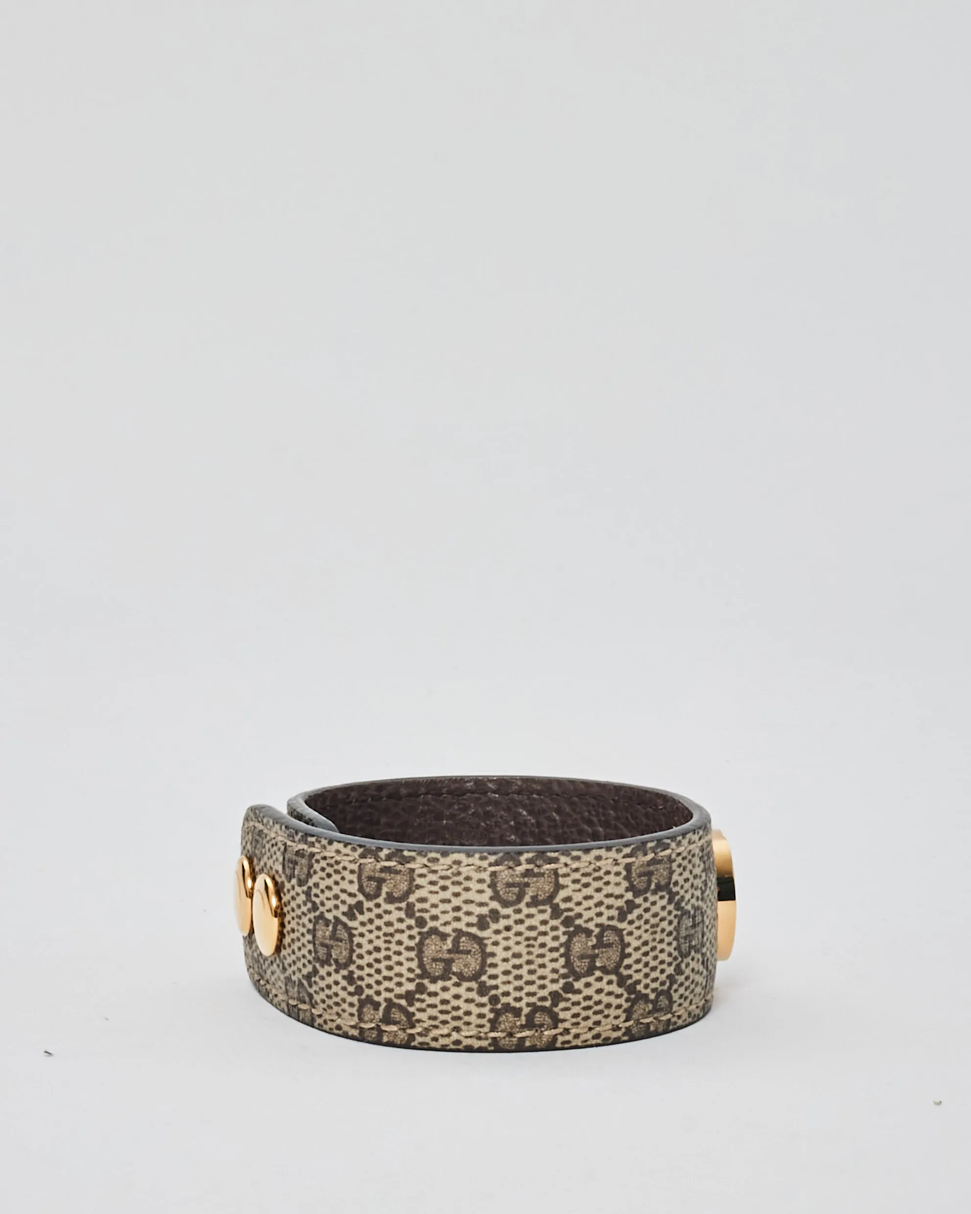 Gucci Monogram Canvas Logo Cuff - S