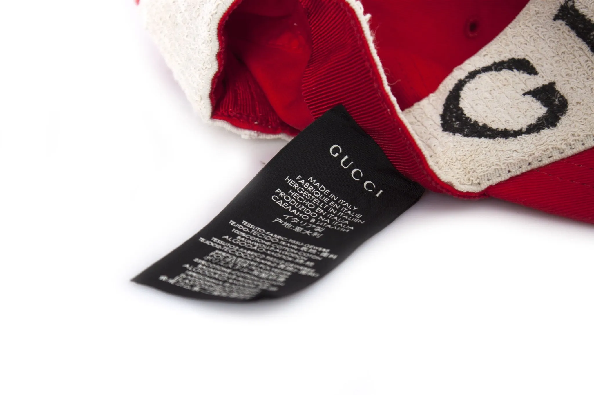 Gucci Wrap Baseball Hat with Headband in Red