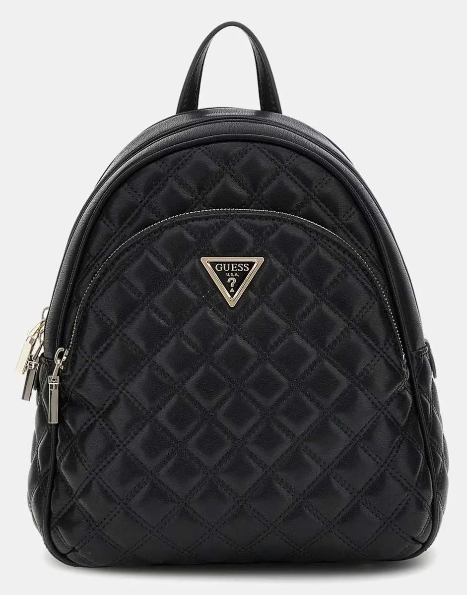 Guess Giully Dome Backpack Quilted In Black For Women