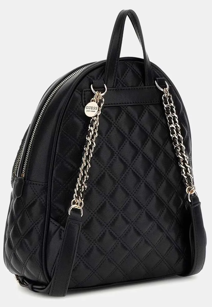 Guess Giully Dome Backpack Quilted In Black For Women