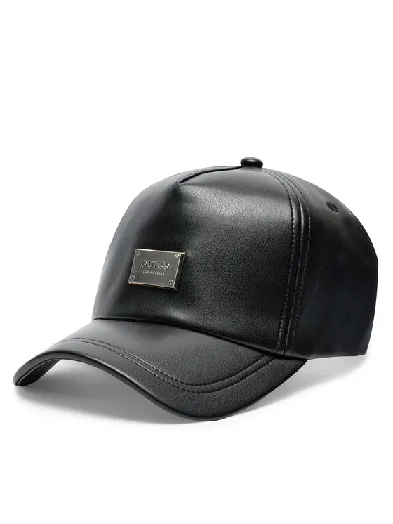 GUESS - LEATHER LOGO CAP