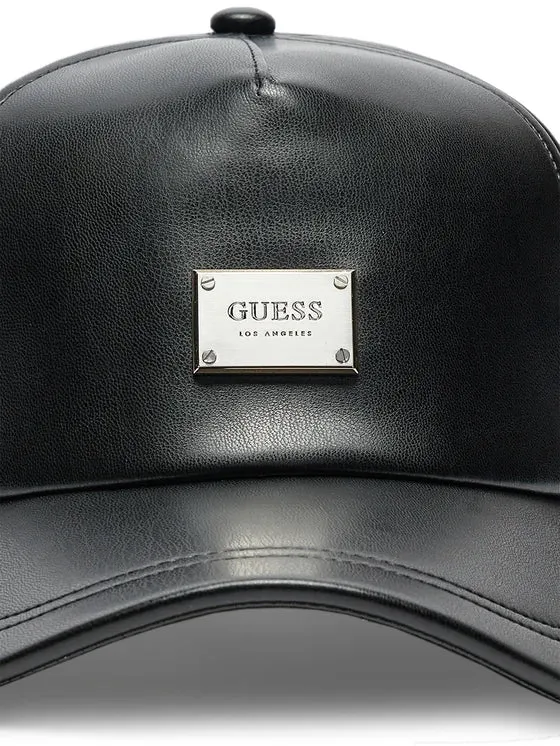 GUESS - LEATHER LOGO CAP