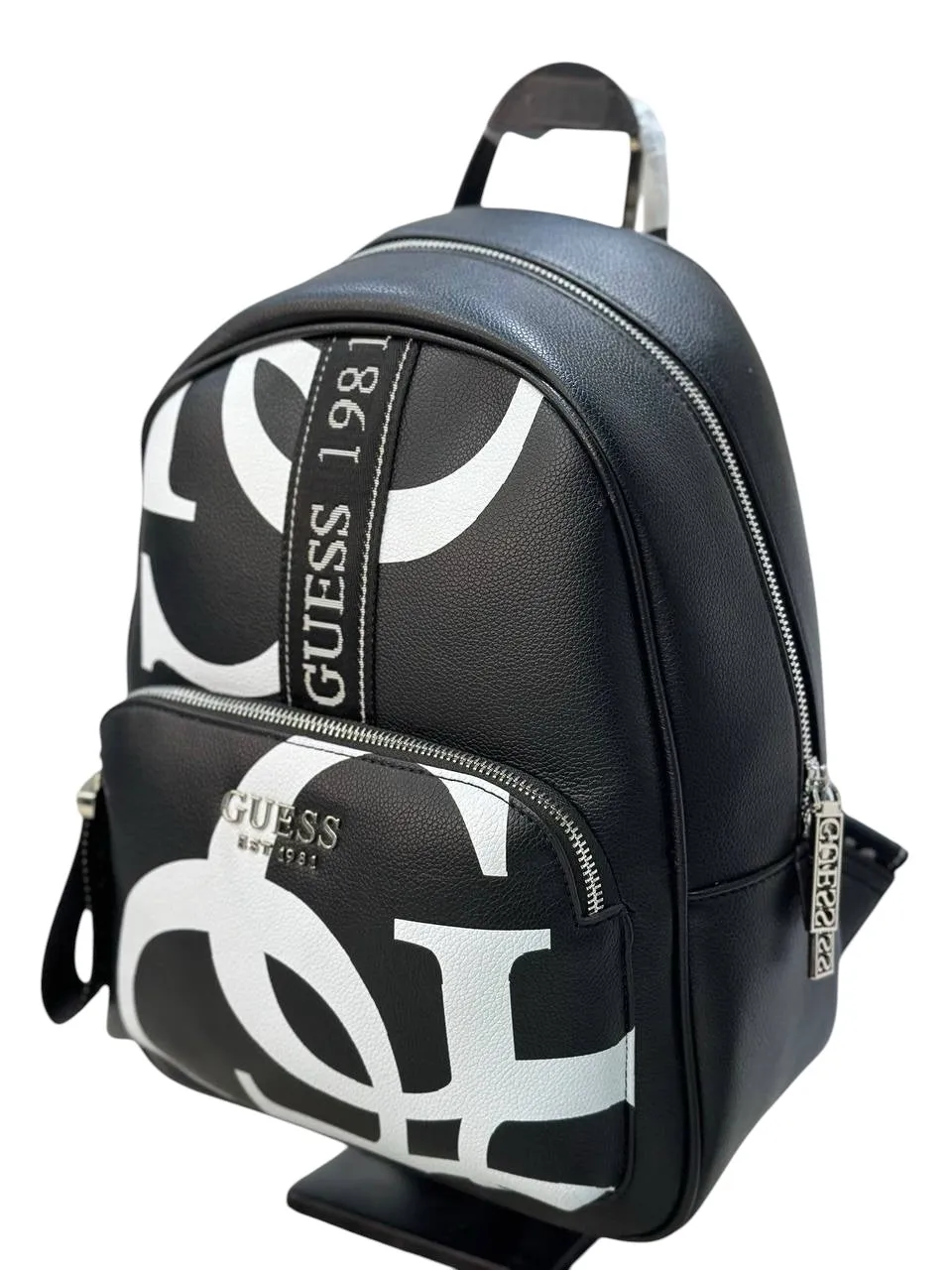 Guess Monogram Logo Backpack with Modern Design