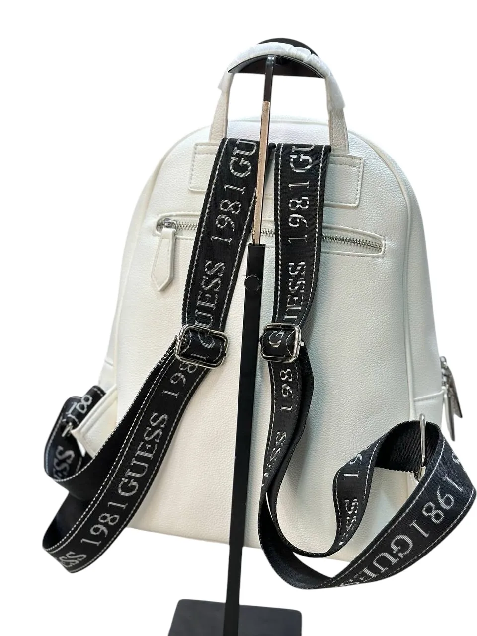 Guess Monogram Logo Backpack with Modern Design