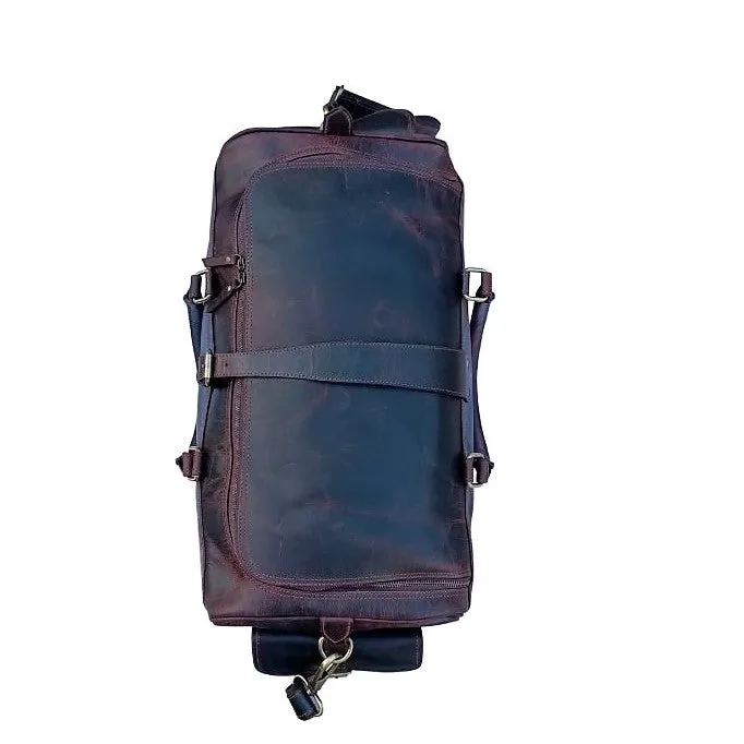 Hard Wax Leather Travel Bag