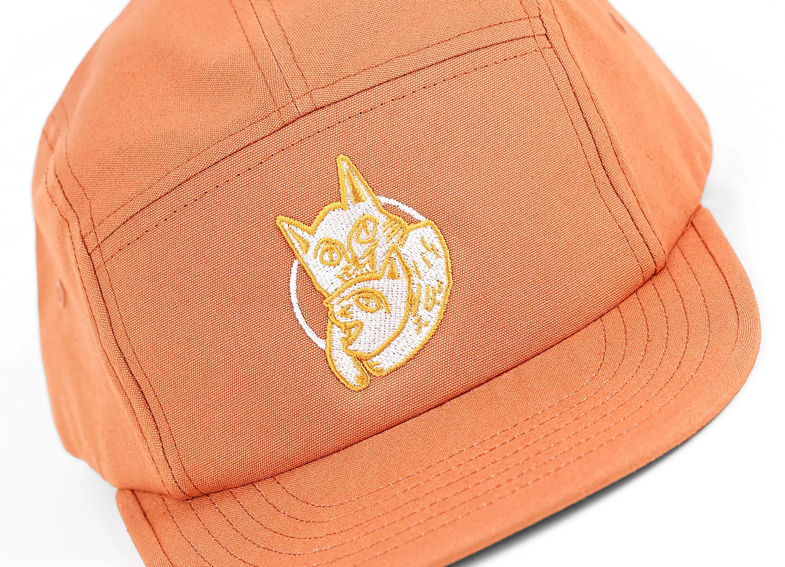 Headlock Cats Canvas 5 Panel Cap - Black/Blue/Olive/Sand/Terracotta - One Size