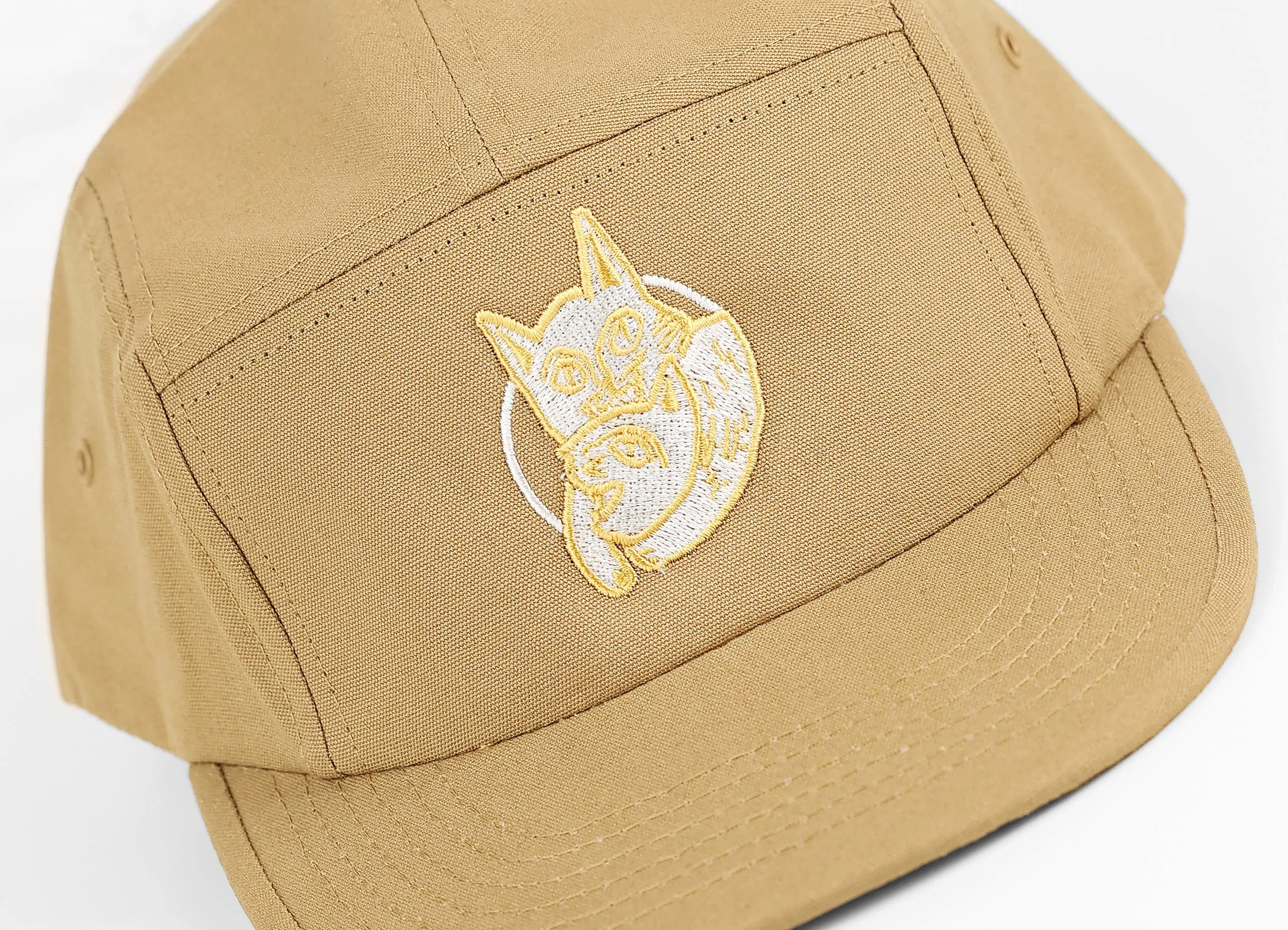Headlock Cats Canvas 5 Panel Cap - Black/Blue/Olive/Sand/Terracotta - One Size