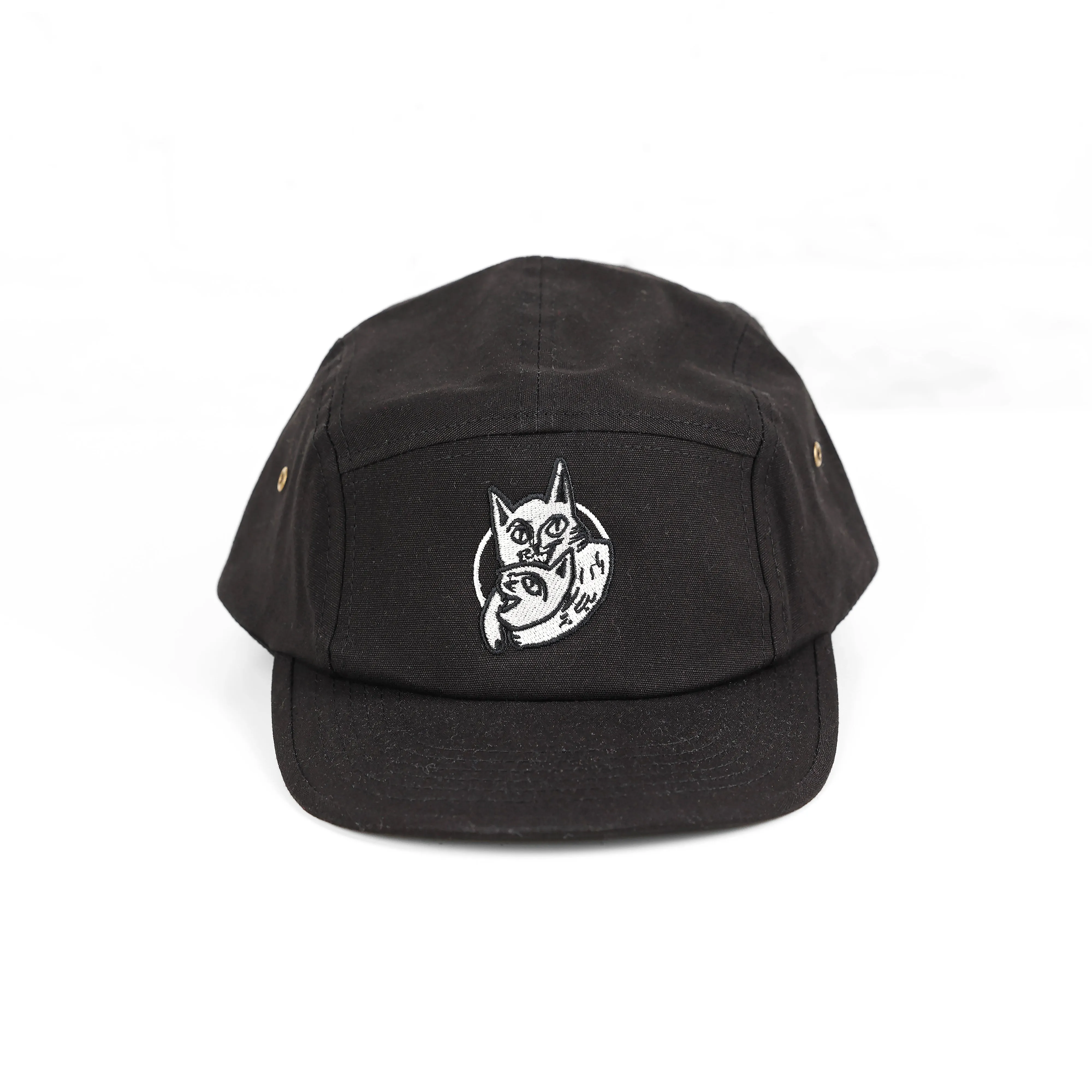 Headlock Cats Canvas 5 Panel Cap - Black/Blue/Olive/Sand/Terracotta - One Size