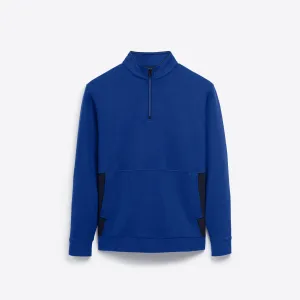 Heather Quarter Zip Mock Neck Pullover