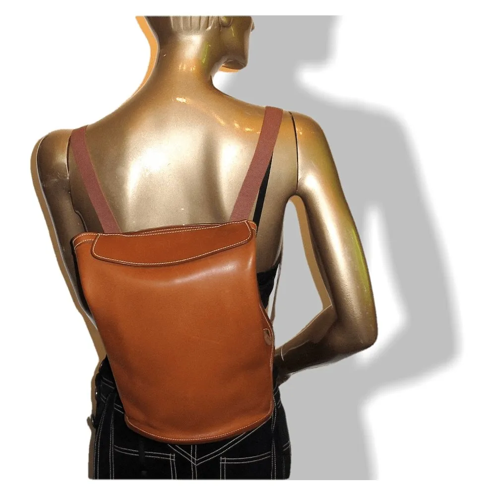 Hermes 2001 Natural Barenia Sherpa Backpack Bag Ret. 4500 euros Rare!