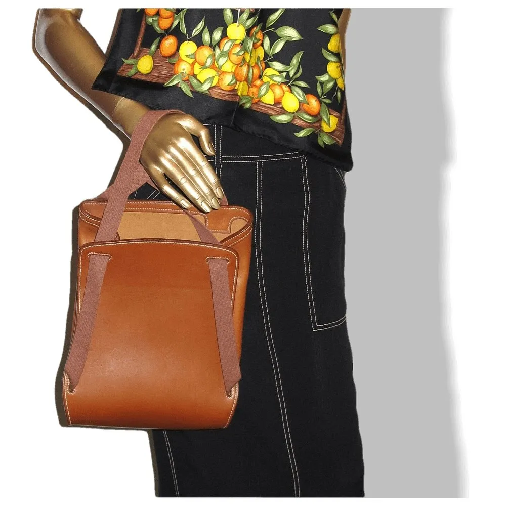 Hermes 2001 Natural Barenia Sherpa Backpack Bag Ret. 4500 euros Rare!