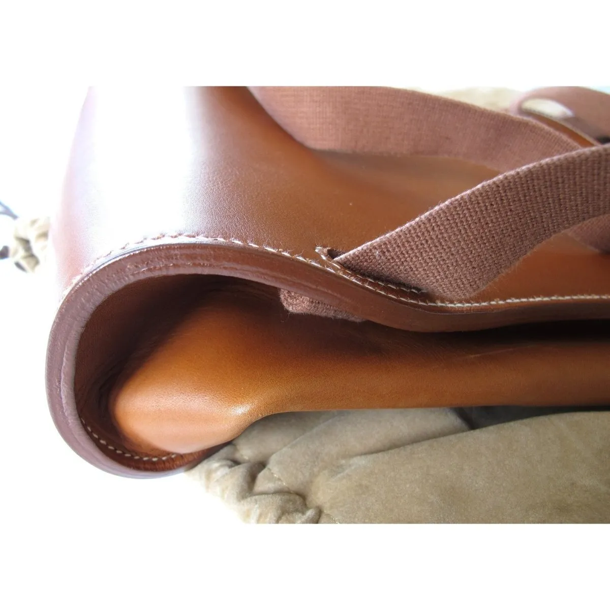 Hermes 2001 Natural Barenia Sherpa Backpack Bag Ret. 4500 euros Rare!