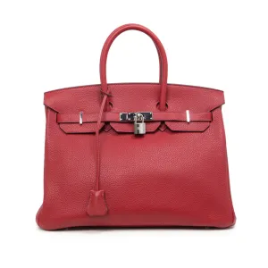 Hermes Rouge Togo Birkin 35