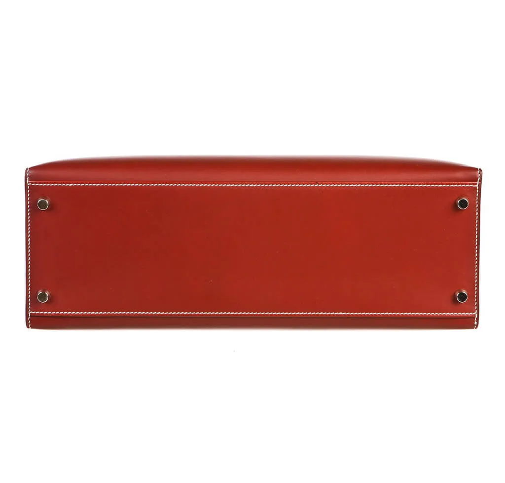 Hermès Chamonix Rouge H Kelly 35 Bag