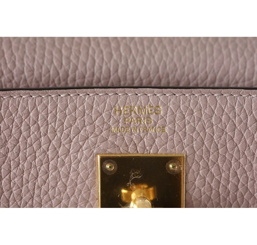 Hermès Glycine Kelly 32 Bag GHW