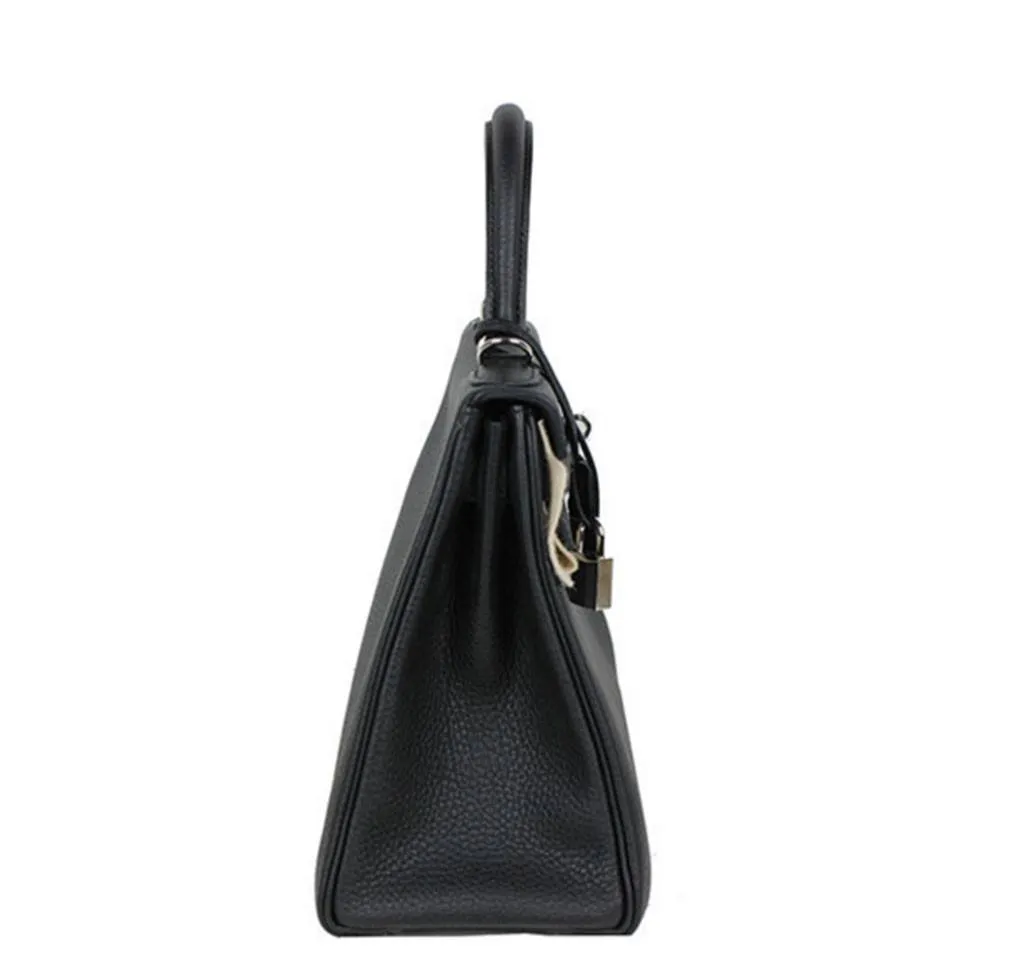 Hermès Kelly 28 Black Togo Bag PHW