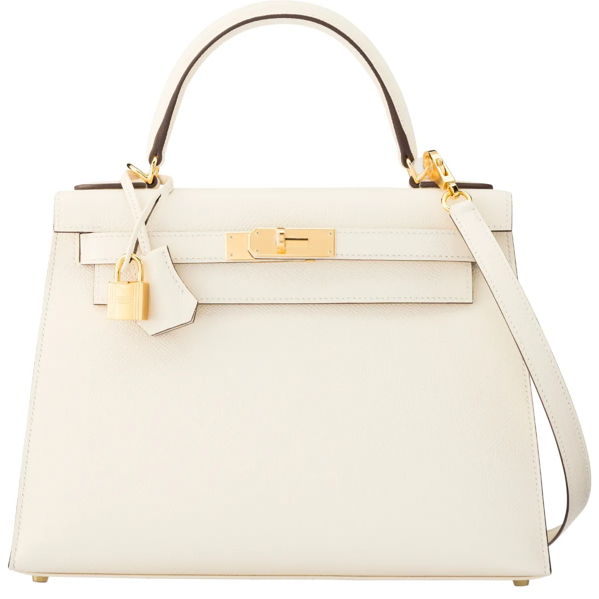 Hermès Kelly 28 Sellier Nata Epsom GHW