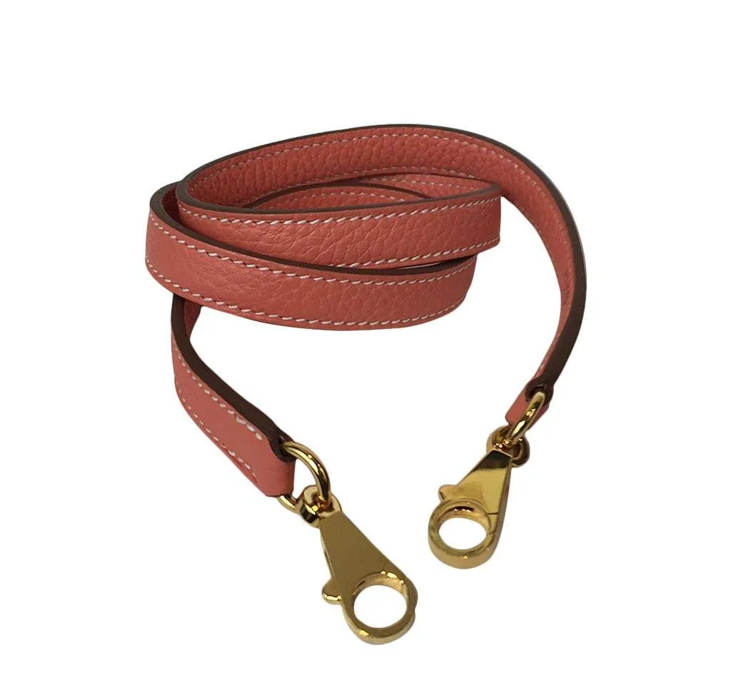 Hermès Kelly 35 Crevette Clemence Leather Bag GHW
