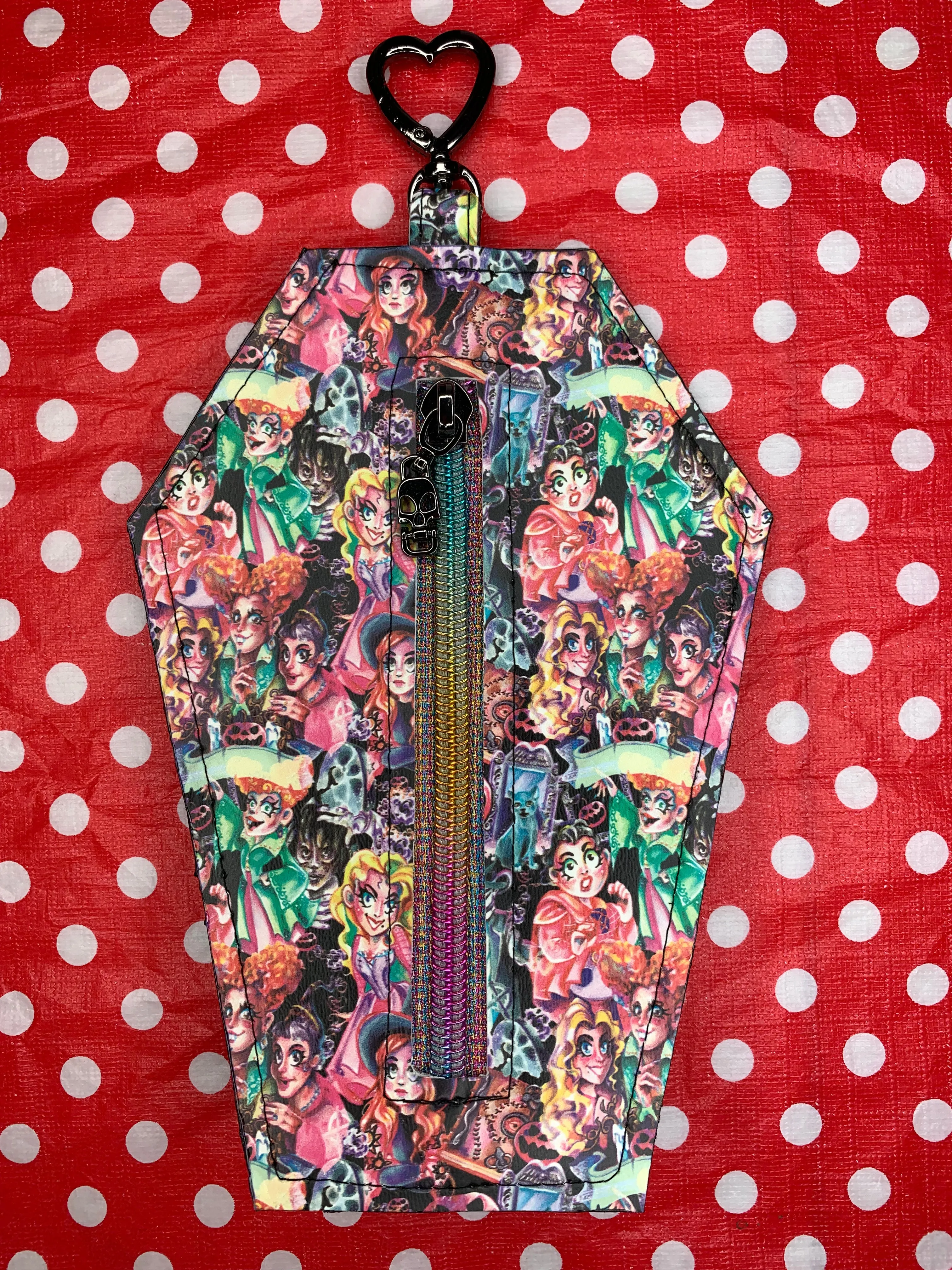 Hocus Pocus fan art coffin card ID purse
