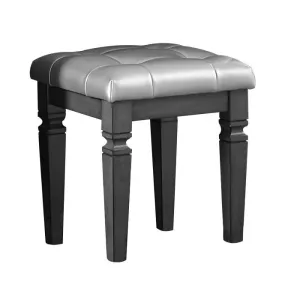 Homelegance Allura Vanity Stool in Gray 1916GY-14