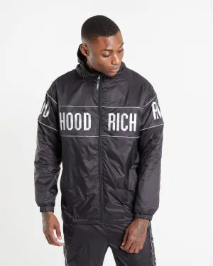 Hoodrich OG Repeat F/Zip Track Top Black/Reflective