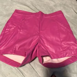 Hot pink Crazy Train size small faux leather shirts