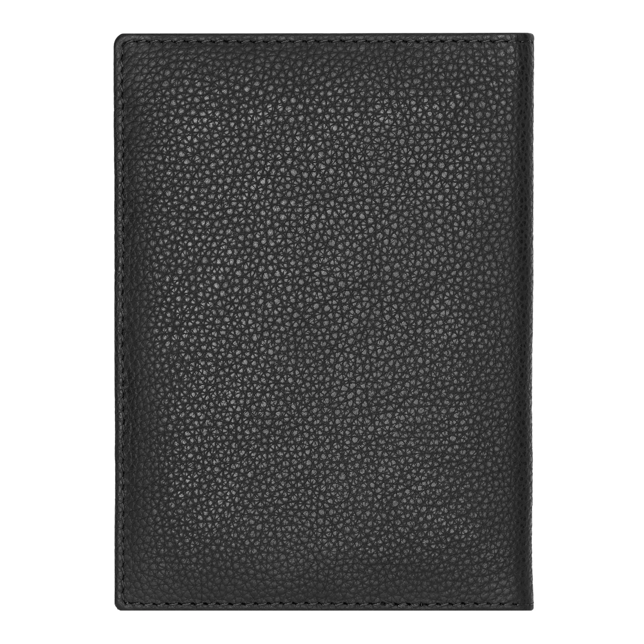 HUGO BOSS HLP416A-Passport holder Classic Grained Black