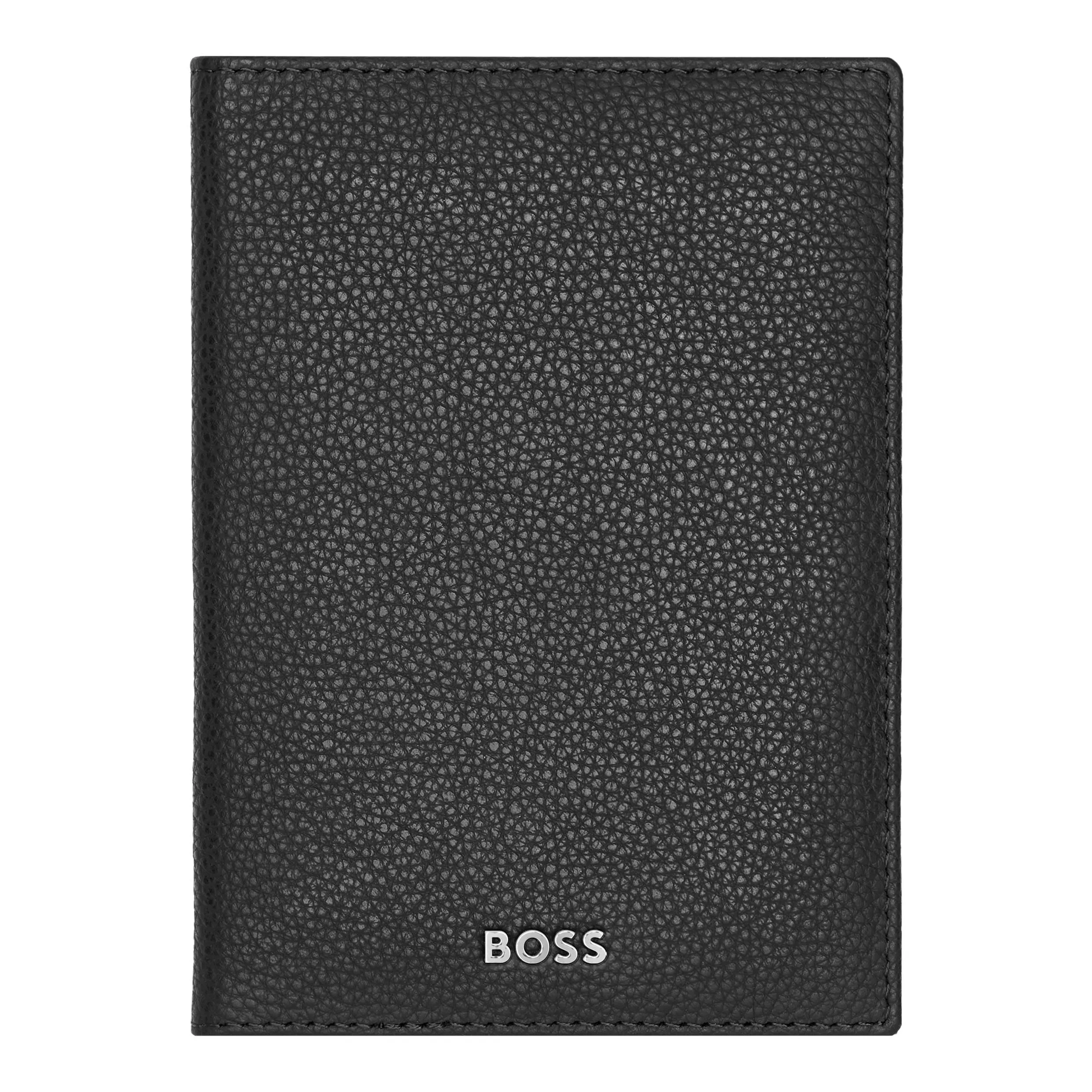 HUGO BOSS HLP416A-Passport holder Classic Grained Black