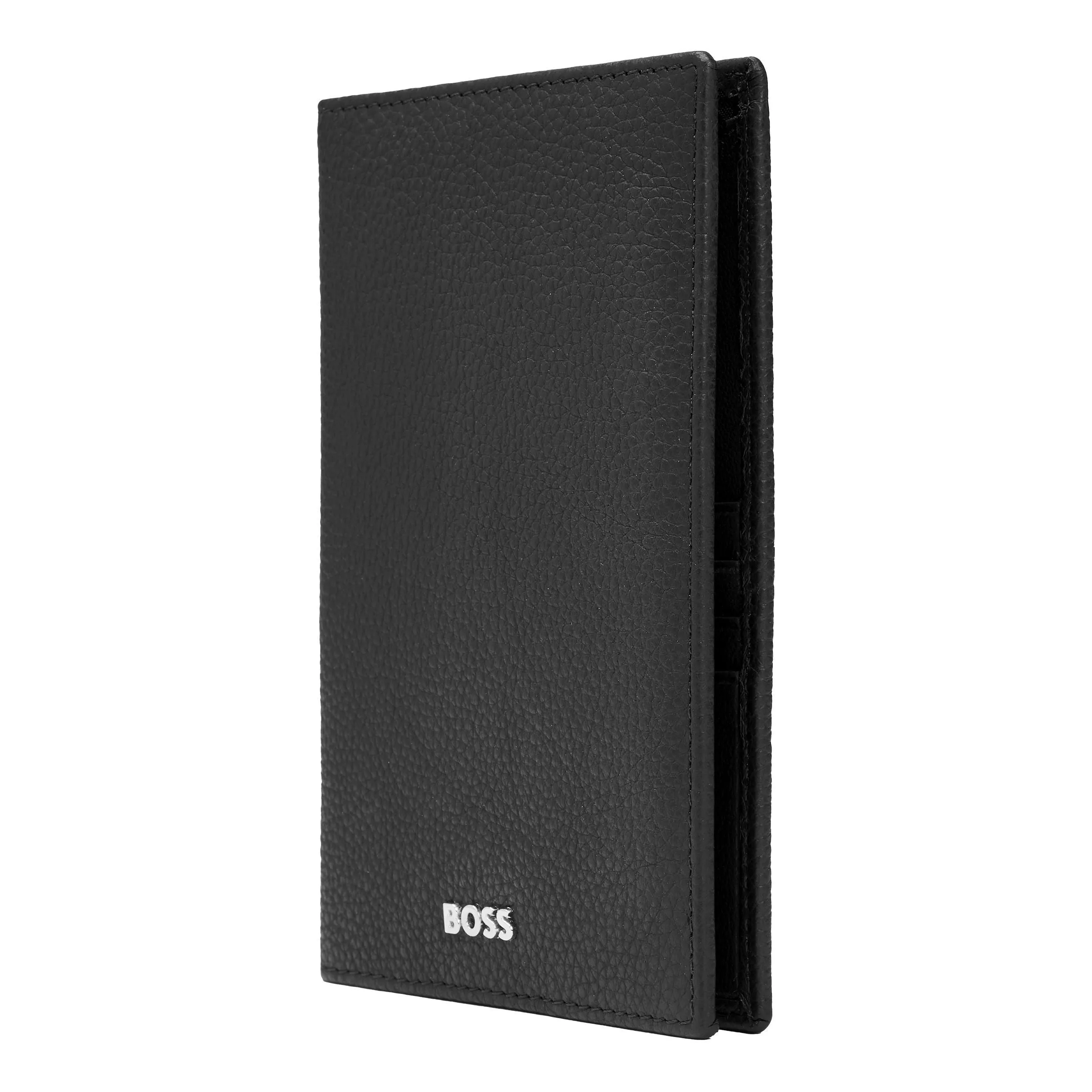HUGO BOSS HLP416A-Passport holder Classic Grained Black