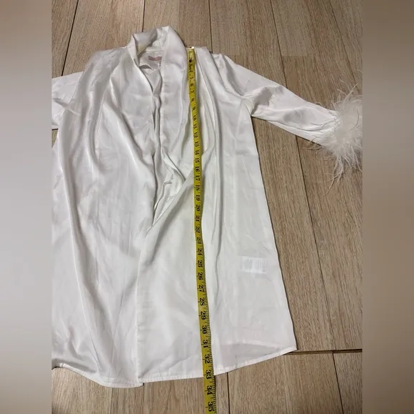 Hutch Faux-Feather Trim Robe