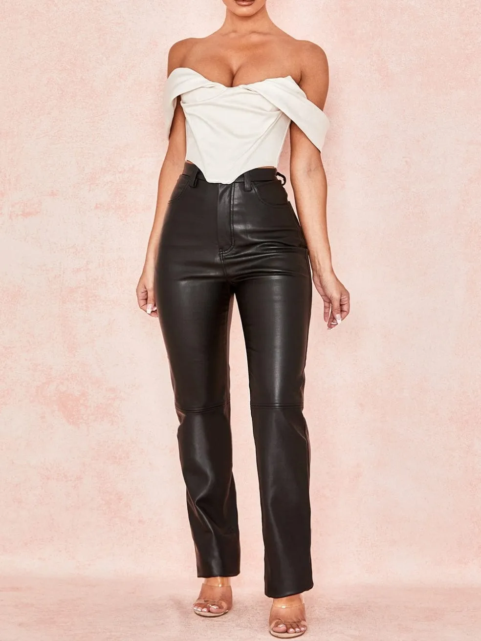 Inaya Vegan Leather Trousers