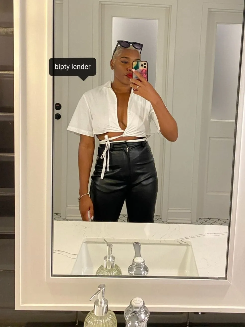 Inaya Vegan Leather Trousers